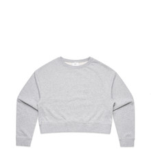 Wo's Crop Crew – Hoodies – AS Colour – available in BLACK, GREY MARLE, PALE PINK – thumbnail 7 of 9