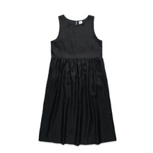 Wo's Linen Dress – Dresses – AS Colour – available in BLACK, CLAY, NATURAL – thumbnail 1 of 9
