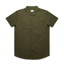 Work S/S Shirt – Shirts – AS Colour – available in ARMY, NAVY – thumbnail 1 of 9