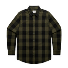 Check Shirt  S – Shirts – AS Colour – available in ARMY/BLACK – thumbnail 9 of 10