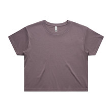 Wo's Faded Crop Tee – T Shirts – AS Colour – available in FADED MAUVE – thumbnail 9 of 9