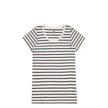 Wo's Loop Stripe Tee – T Shirts – AS Colour – available in NATURAL/BLACK, WHITE/NAVY – thumbnail 3 of 5