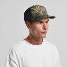 Mesh Contrast Camo Cap – Baseball Caps – AS Colour – available in DESERT CAMO/BLACK, TREE CAMO/BLACK – thumbnail 14 of 14