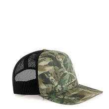 Stock Contrast Camo Trucker – Trucker Caps – AS Colour – available in DESERT CAMO/BLACK, TREE CAMO/BLACK – thumbnail 9 of 11