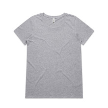 Wo's Shallow Scoop Tee – T Shirts – AS Colour – available in GREY MARLE – thumbnail 7 of 7