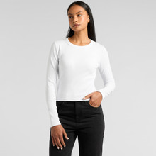 Wo's Organic Rib L/S Tee – T Shirts – AS Colour – thumbnail 3 of 11