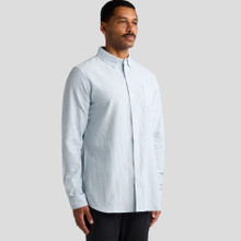 Oxford Stripe Shirt – Shirts – AS Colour – available in WHITE/BLUE – thumbnail 3 of 9