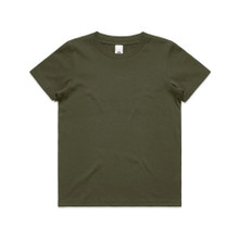 Youth Staple Tee – T Shirts – AS Colour – available in ARMY, CHARCOAL, COBALT, ECRU and 8 more – thumbnail 1 of 51