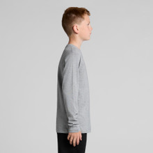 Youth Staple L/S Tee – T Shirts – AS Colour – available in BLACK, GREY MARLE, WHITE – thumbnail 5 of 11