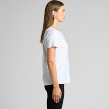 Wo's Shallow Scoop Tee – T Shirts – AS Colour – available in BLACK, NAVY, WHITE – thumbnail 3 of 10
