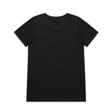 Wo's Shallow Scoop Tee – T Shirts – AS Colour – available in BLACK, NAVY, WHITE – thumbnail 2 of 10