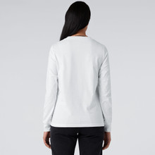 Wo's Dice L/S Tee – T Shirts – AS Colour – available in ASH HEATHER, WHITE – thumbnail 9 of 11