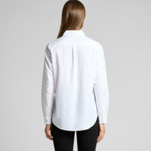Wo's Oxford Shirt – Shirts – AS Colour – available in BLACK, LIGHT BLUE, WHITE – thumbnail 10 of 12