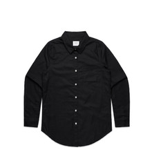 Wo's Oxford Shirt – Shirts – AS Colour – available in BLACK, LIGHT BLUE, WHITE – thumbnail 9 of 12