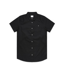 Oxford S/S Shirt – Shirts – AS Colour – available in BLACK – thumbnail 4 of 6