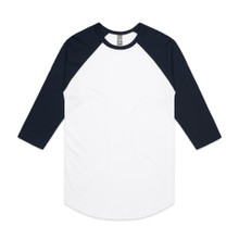 Raglan Tee – T Shirts – AS Colour – available in BLACK/WHITE, GREY MARLE/ASPHALT MARLE, WHITE/BLACK – thumbnail 13 of 18