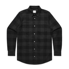 Check Shirt – Shirts – AS Colour – available in COAL/BLACK, INK BLUE/SHADOW, WALNUT/BLACK – thumbnail 7 of 16