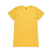 Wo's Wafer Tee – T Shirts – AS Colour – available in CANARY YELLOW, DARK CHOCOLATE, FERN GREEN, GREY MARLE and 2 more – thumbnail 30 of 30