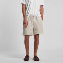 Linen Shorts 18" – Shorts – AS Colour – available in BLACK, NATURAL – thumbnail 6 of 14