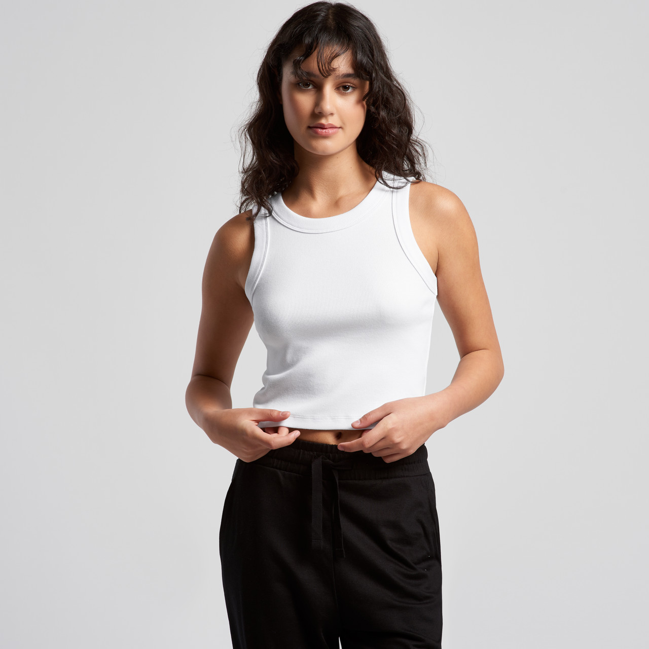 Wo's Organic Rib Crop Tank | 4064G