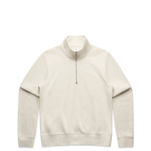 Wo's Stencil Half Zip Crew – Pullovers – AS Colour – available in BLACK, ECRU, GREY MARLE, NAVY and 1 more – thumbnail 13 of 16