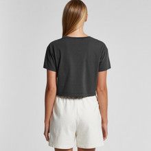 Wo's Faded Crop Tee – T Shirts – AS Colour – available in FADED BLACK – thumbnail 6 of 8