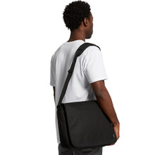 Recycled Messenger Bag – Satchels – AS Colour – available in BLACK – thumbnail 7 of 7
