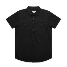 Work S/S Shirt – Shirts – AS Colour – available in BLACK – thumbnail 1 of 8