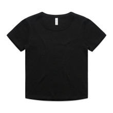 Wo's Organic Rib Baby Tee – T Shirts – AS Colour – available in BLACK, WHITE – thumbnail 1 of 10