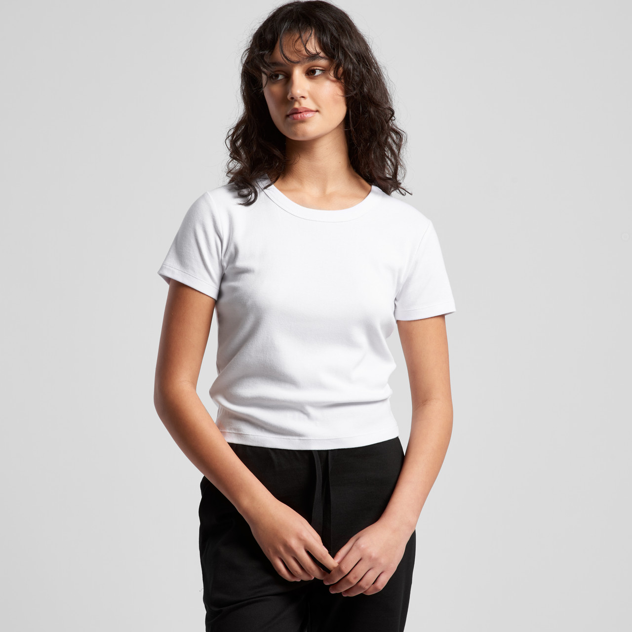Wo's Organic Rib Baby Tee | 4074