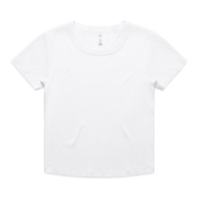 Wo's Organic Rib Baby Tee – T Shirts – AS Colour – available in BLACK, WHITE – thumbnail 5 of 10
