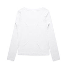 Wo's Organic Baby Rib L/S Tee – T Shirts – AS Colour – available in BLACK, WHITE – thumbnail 6 of 10