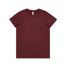 Wo's Basic Tee – T Shirts – AS Colour – available in ARMY, BURGUNDY, PALE BLUE – thumbnail 10 of 11