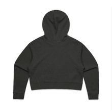 Wo's Crop Hood – Hoodies – AS Colour – available in BLACK, GREY MARLE, PALE PINK – thumbnail 4 of 11