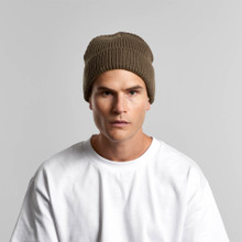 Gauge Beanie – Beanies – AS Colour – available in BLACK, ECRU, GREY MARLE, WALNUT – thumbnail 4 of 8