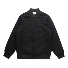 Felt Bomber Jacket – Jackets – AS Colour – available in BLACK – thumbnail 1 of 8