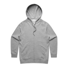 Wo's Official Zip Hood – Hoodies – AS Colour – available in GREY MARLE – thumbnail 5 of 5