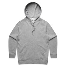 Wo's Official Zip Hood – Hoodies – AS Colour – available in GREY MARLE – thumbnail 3 of 5
