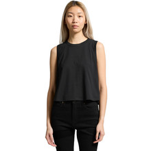 Wo's Martina Crop Tank – Singlets – AS Colour – available in BLACK, WHITE – thumbnail 9 of 10