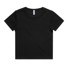 Wo's Organic Rib Tee – T Shirts – AS Colour – available in BLACK, WHITE – thumbnail 1 of 10