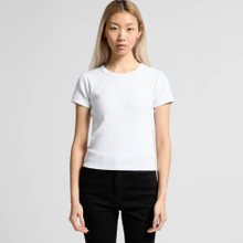 Wo's Organic Rib Tee – T Shirts – AS Colour – available in BLACK, WHITE – thumbnail 10 of 10
