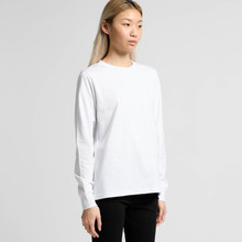Wo's Maple L/S Tee – T Shirts – AS Colour – available in BLACK, WHITE – thumbnail 3 of 9