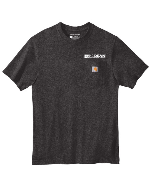 Men's Carhartt - Pocket Short Sleeve Carbon Heather Front