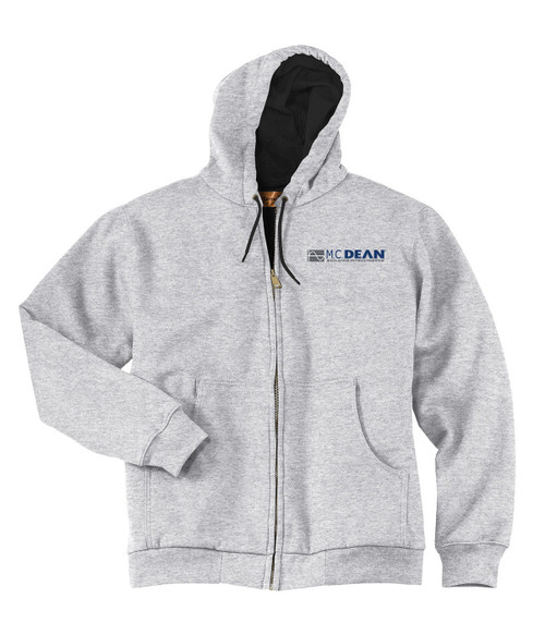 Heavyweight Full-Zip Sweatshirt with Thermal Lining Athletic Heather