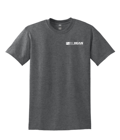 DryBlend 50% Cotton/50% Poly Short Sleeve Dark Heather Front