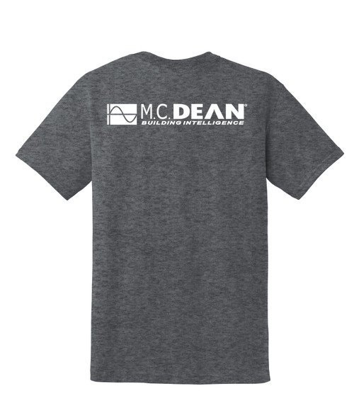 DryBlend 50% Cotton/50% Poly Short Sleeve Dark Heather Back