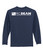 100% Cotton Long Sleeve Navy Back