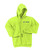 Hooded Sweatshirt Safety Green with Black Logo