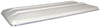 TOP ONLY, 80" WHITE BD SHAPE W/Aluminum (SILVER) BANDING
