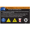 Top-Quality OEM Decal, Warning, Li-Ion Battery